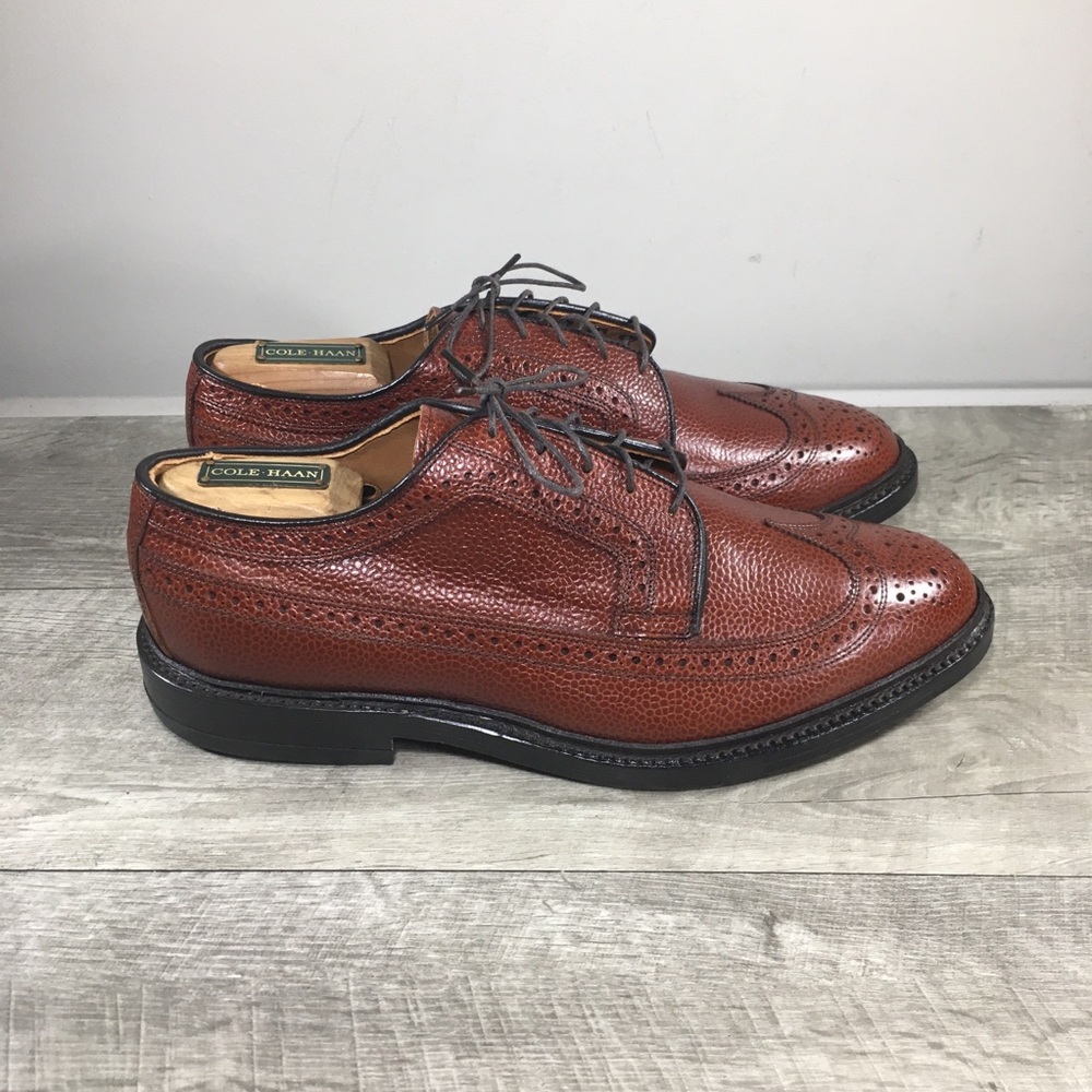New NWOB Allen Edmonds MacNeil Leather Mens Brogue Wingtips Oxfords Shoes 8.5